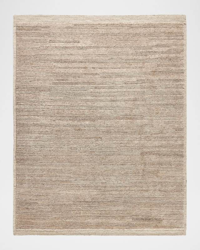 Miro Taupe Hand-Knotted Rug, 10' x 14'